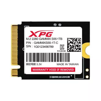 SSD ADATA 1TB XPG GAMMIX S55, PCIe Gen4x4, M.2 2230, (R:5000/ W:3700MB/s) SSD ADATA 1TB XPG GAMMIX S55, PCIe Gen4x4, M.2 2230, (R:5000/ W:3700MB/s)