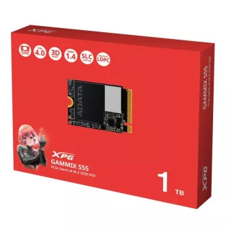 SSD ADATA 1TB XPG GAMMIX S55, PCIe Gen4x4, M.2 2230, (R:5000/ W:3700MB/s) SSD ADATA 1TB XPG GAMMIX S55, PCIe Gen4x4, M.2 2230, (R:5000/ W:3700MB/s)