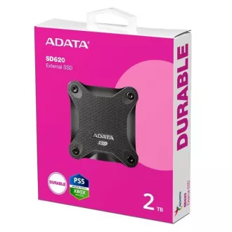 SSD extern ADATA 2TB SD620, USB Micro-B, USB 3.2 Gen 2, R:520/W:460MB/s, negru
