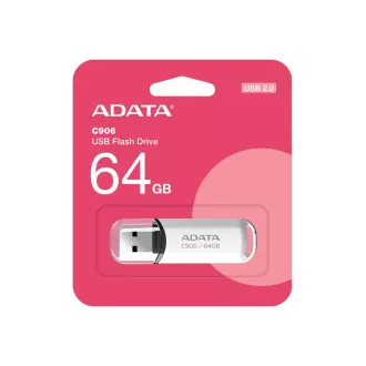 ADATA Flash Disk 64GB C906, USB 2.0, alb