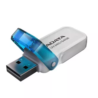 ADATA Flash Disk 64GB UV240, USB 2.0, alb