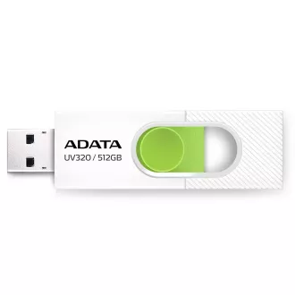 ADATA Flash Disk 512GB UV320, USB 3.2, alb-verde