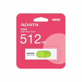 ADATA Flash Disk 512GB UV320, USB 3.2, alb-verde