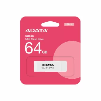 ADATA Flash Disk 64GB UC310, USB 3.2, alb