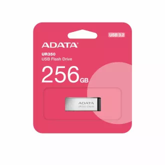 ADATA Flash Disk 256GB UR350, USB 3.2, argintiu-negru