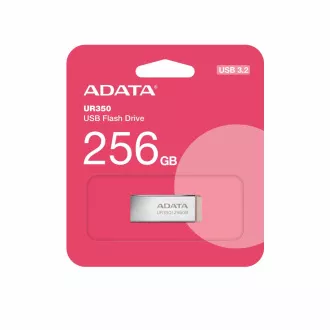 ADATA Flash Disk 256GB UR350, USB 3.2, maro argintiu