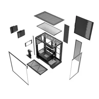 Carcasa ADATA XPG INVADER X Mid-Tower, fara alimentare, fara ventilatoare, Neagra Carcasa ADATA XPG INVADER X Mid-Tower, fara alimentare, fara ventilatoare, Neagra