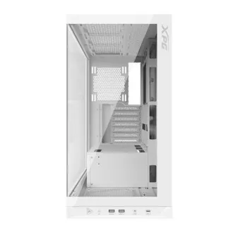 Carcasa ADATA XPG INVADER X Mid-Tower, fara alimentare, fara ventilatoare, Alba