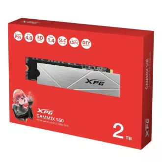 SSD ADATA 2TB XPG GAMMIX S60, PCIe Gen4x4, M.2 2280, (R:5000/ W:4200MB/s)