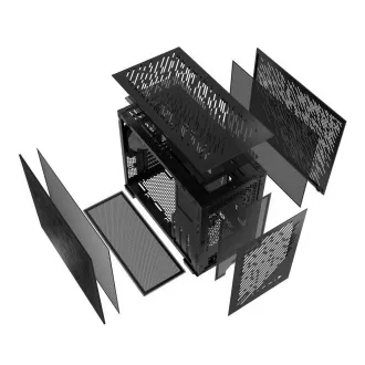 Carcasă ADATA XPG VALOR AIR NANO Mini-Tower, fără sursă de alimentare, 1x Ventilator ARGB de 120 mm, Negru