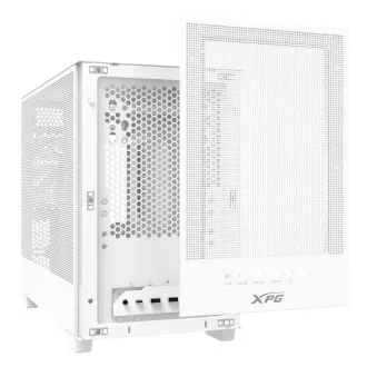 Carcasă ADATA XPG VALOR MESH NANO Mini-Tower, fără sursă de alimentare, 1x Ventilator ARGB de 120 mm, Albă
