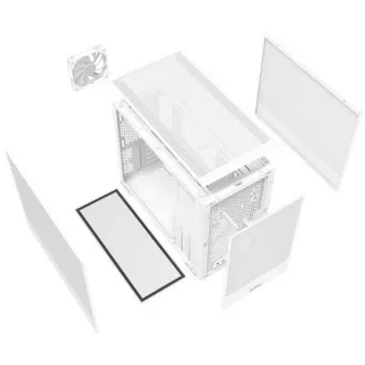 Carcasă ADATA XPG VALOR MESH NANO Mini-Tower, fără sursă de alimentare, 1x Ventilator ARGB de 120 mm, Albă