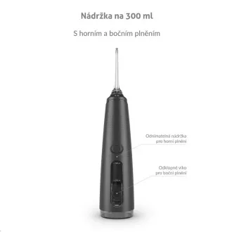 Duș oral TrueLife AquaFloss Compact C300 negru pentru duș oral Duș oral TrueLife AquaFloss Compact C300 negru pentru duș oral