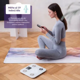 TrueLife FitScale W7 BT - Cântar Bluetooth cu impedanță bioelectrică - Alb TrueLife FitScale W7 BT - Cântar Bluetooth cu impedanță bioelectrică - Alb