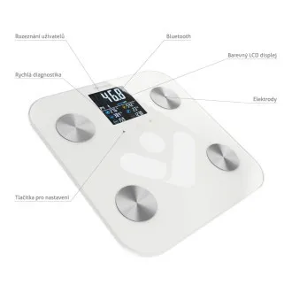 TrueLife FitScale W7 BT - Cântar Bluetooth cu impedanță bioelectrică - Alb TrueLife FitScale W7 BT - Cântar Bluetooth cu impedanță bioelectrică - Alb