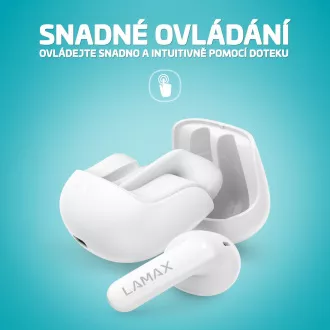 LAMAX Tones1 - căști fără fir - alb