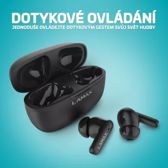 LAMAX Clips1 Play - căști cu cască - negru