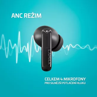 LAMAX Clips1 Plus - căști cu căști cu căști - negru
