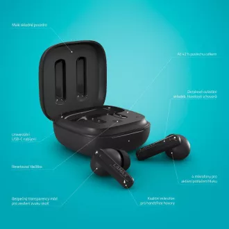 LAMAX Clips1 Plus - căști cu căști cu căști - negru
