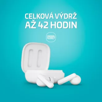 LAMAX Clips1 Plus - căști cu căști cu căști - alb