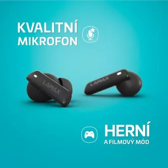 LAMAX Clips1 ANC - căști cu căști pentru ureche - negru