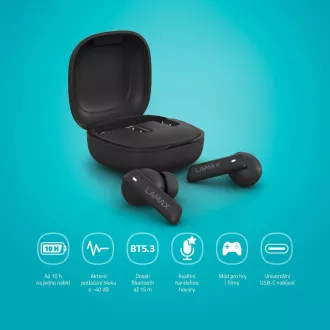 LAMAX Clips1 ANC - căști cu căști pentru ureche - negru