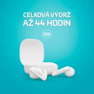 LAMAX Clips1 ANC- căști cu căști cu căști pentru ureche - alb