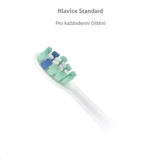 Capetele TrueLife SonicBrush Clean-series Standard alb, pachet de 2 bucăți