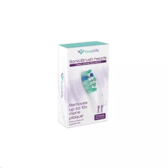 Capetele TrueLife SonicBrush Clean-series Standard alb, pachet de 2 bucăți