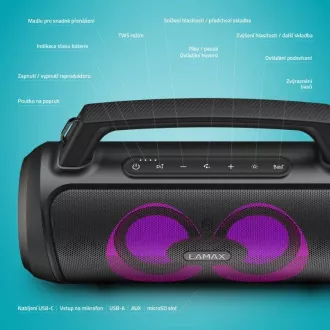 LAMAX PartyGo1 - difuzor portabil