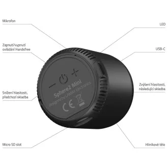 Difuzor Bluetooth LAMAX Sphere2 Mini, USB-C
