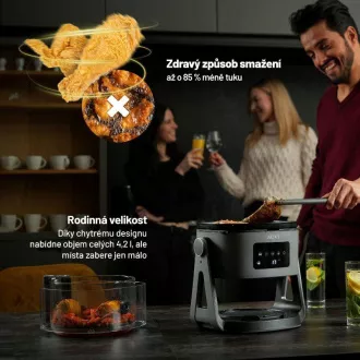 Lauben Glass&Grill Air Fryer 3in1 5500BG - friteuza cu aer cald
