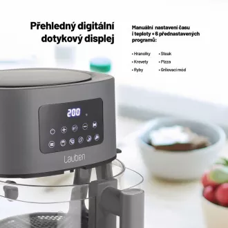Lauben Glass&Grill Air Fryer 3in1 5500BG - friteuza cu aer cald