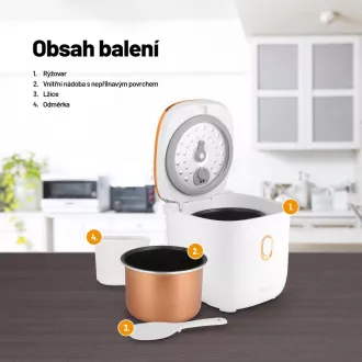 Orez Multifunctional Lauben 1200WR Rose Gold Edition - aragaz de orez Orez Multifunctional Lauben 1200WR Rose Gold Edition - aragaz de orez