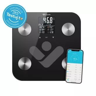 TrueLife FitScale W6 BT - Cantar bluetooth cu impedanta bioelectrica - negru TrueLife FitScale W6 BT - Cantar bluetooth cu impedanta bioelectrica - negru