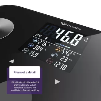 TrueLife FitScale W6 BT - Cantar bluetooth cu impedanta bioelectrica - negru TrueLife FitScale W6 BT - Cantar bluetooth cu impedanta bioelectrica - negru