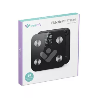 TrueLife FitScale W6 BT - Cantar bluetooth cu impedanta bioelectrica - negru TrueLife FitScale W6 BT - Cantar bluetooth cu impedanta bioelectrica - negru