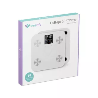 TrueLife FitShape S6 BT - Scală bluetooth de impedanță bioelectrică - alb