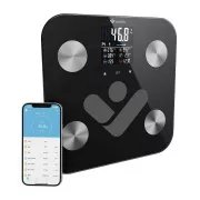 TrueLife FitShape S6 BT - Scală bluetooth cu impedanță bioelectrică - negru