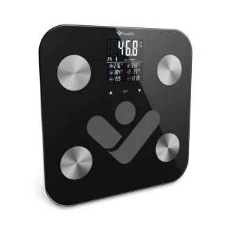 TrueLife FitShape S6 BT - Scală bluetooth cu impedanță bioelectrică - negru