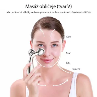 Rolă de masaj facială TOUCHBEAUTY 1613AS, argintie Rolă de masaj facială TOUCHBEAUTY 1613AS, argintie