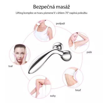 Rolă de masaj facială TOUCHBEAUTY 1613AS, argintie Rolă de masaj facială TOUCHBEAUTY 1613AS, argintie
