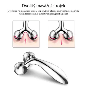 Rolă de masaj facială TOUCHBEAUTY 1613AS, argintie Rolă de masaj facială TOUCHBEAUTY 1613AS, argintie