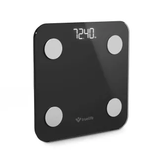 TrueLife FitScale W1 BT Negru - cântar bluetooth cu impedanță bioelectrică