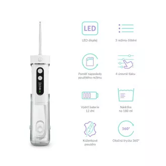 TrueLife AquaFloss Mini M50 - irigator oral - alb TrueLife AquaFloss Mini M50 - irigator oral - alb
