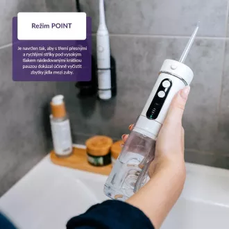 TrueLife AquaFloss Mini M50 - irigator oral - alb TrueLife AquaFloss Mini M50 - irigator oral - alb