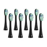 Capete de perie TrueLife SonicBrush Clean din seria Standard, negre, pachet de 8