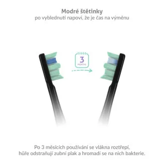 Capete de perie TrueLife SonicBrush Clean din seria Standard, negre, pachet de 8 Capete de perie TrueLife SonicBrush Clean din seria Standard, negre, pachet de 8