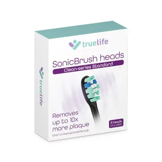 Capete de perie TrueLife SonicBrush Clean din seria Standard, negre, pachet de 8 Capete de perie TrueLife SonicBrush Clean din seria Standard, negre, pachet de 8