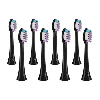 Capete de periuță TrueLife SonicBrush Clean-series Sensitive negru, pachet de 8 Capete de periuță TrueLife SonicBrush Clean-series Sensitive negru, pachet de 8